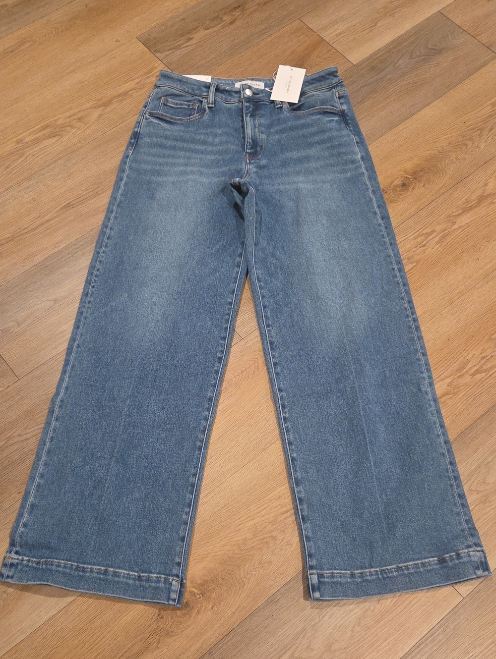 Flying Monkey Wide-Leg Jeans in Medium Blue Wash